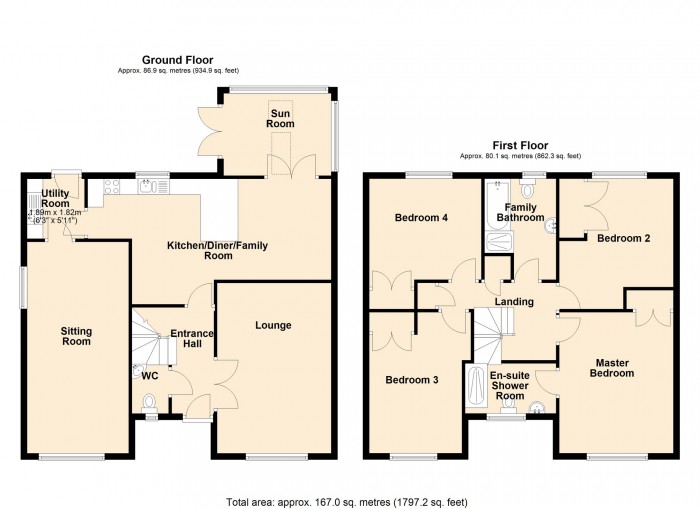 Floorplan for Beacon Heights, Merthyr Tydfil, South Glamorgan