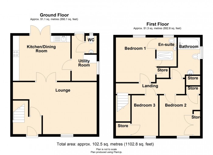 Floorplan for Odessa Street, Dowlais, Merthyr Tydfil, CF48 3AU