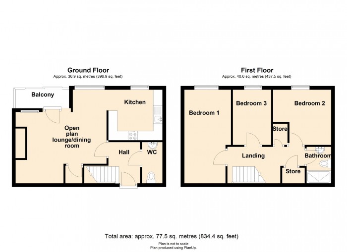 Floorplan for Glyndwr House, Caedraw Road, Merthyr Tydfil, CF47 8HL