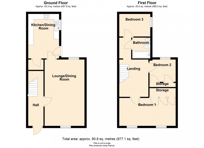 Floorplan for William Street, Merthyr Tydfil, South Glamorgan