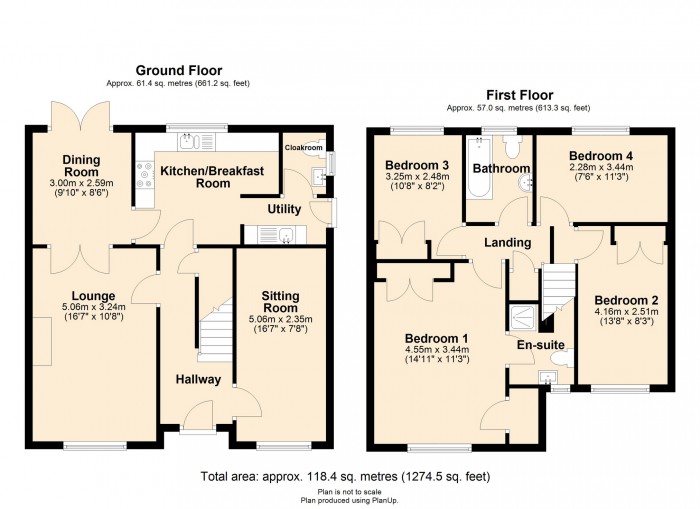 Floorplan for Heol Isaf Hendy, Miskin, Pontyclun