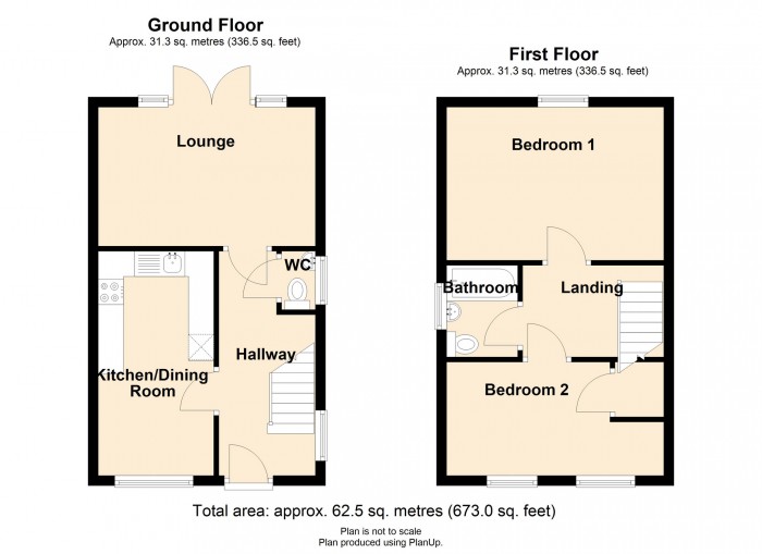 Floorplan for Kingfisher Crescent, Merthyr Vale, Merthyr Tydfil,CF48 4TL