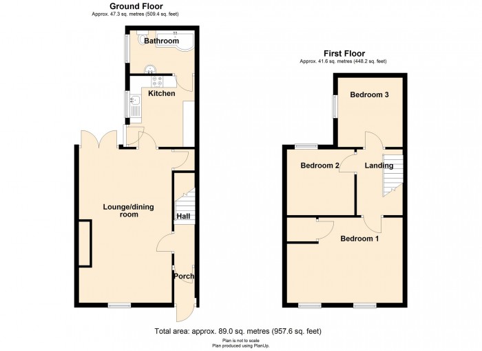 Floorplan for Brynhyfryd Street, Merthyr Tydfil, CF47 9YN