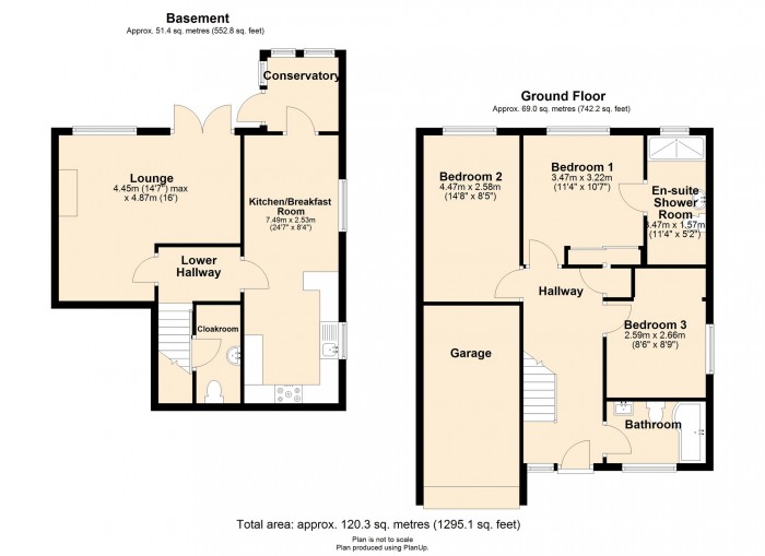 Floorplan for Brynderwen, Cilfynydd, Pontypridd