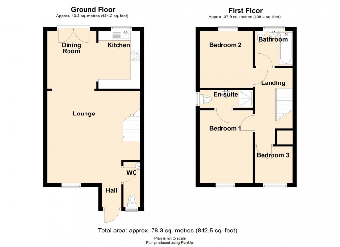 Floorplan for Penyfan View, Merthyr Tydfil, CF47 9BX