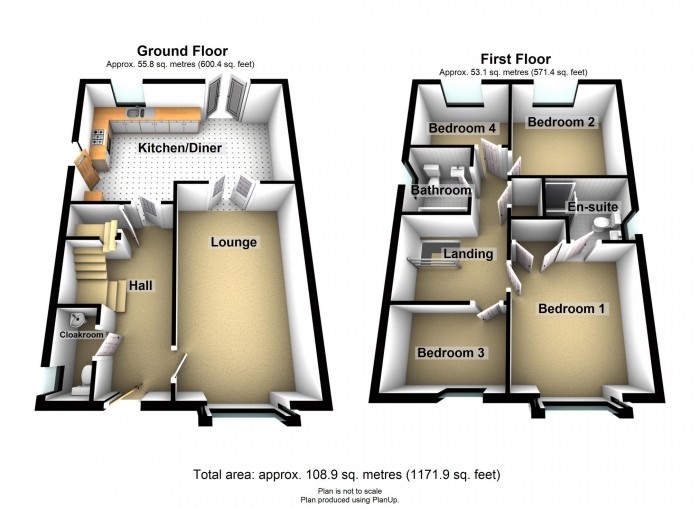 Floorplan for Ty Newydd Heights, Trefechan, Merthyr