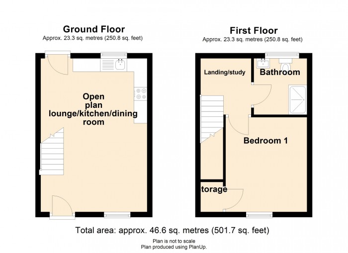 Floorplan for Church Street, Penydarren, Merthyr Tydfil, South Glamorgan