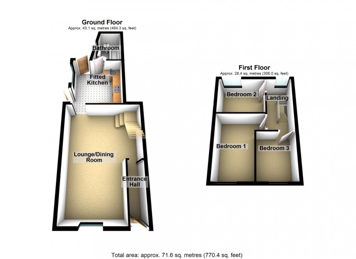 Floorplan for Windsor Place, Treharris, South Glamorgan