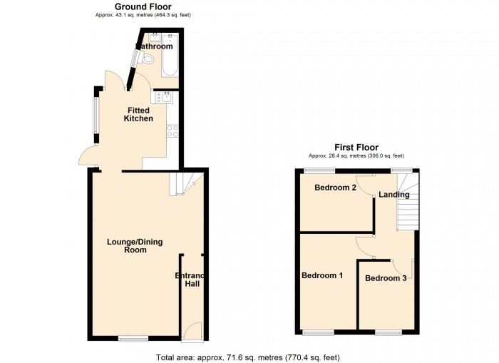 Floorplan for Windsor Place, Treharris, South Glamorgan