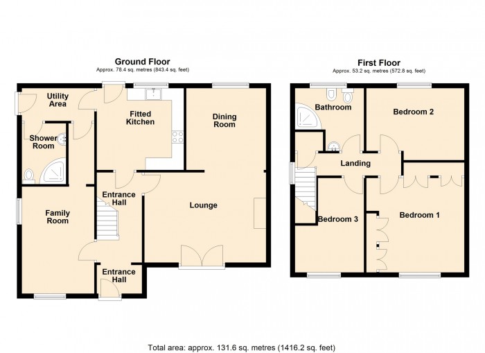 Floorplan for Cwm Glo House, Cwm Glo Road, Merthyr Tydfil