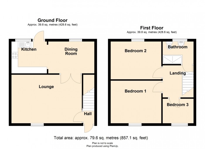 Floorplan for Plane Grove, Merthyr Tydfil,CF47 9SE