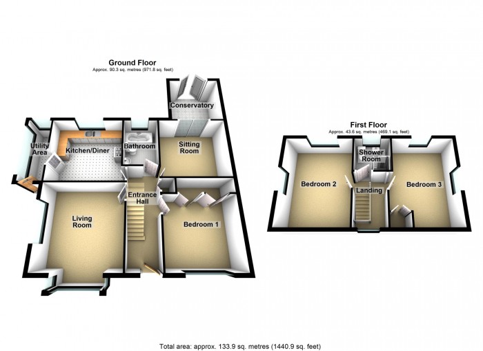 Floorplan for Morlais Street, Dowlais, Merthyr Tydfil