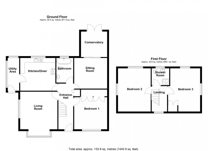 Floorplan for Morlais Street, Dowlais, Merthyr Tydfil
