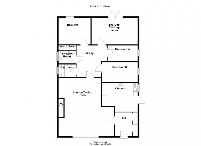 Floorplan for Lakeside Gardens, Merthyr Tydfil, CF48 1EN