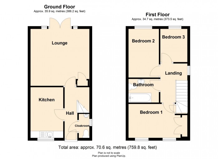 Floorplan for Pembroke Ty Newydd Heights, Trefechan, Merthyr Tydfil