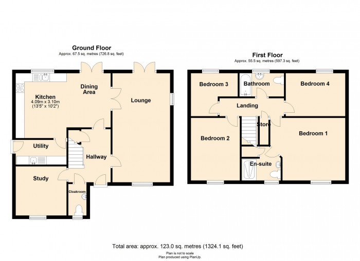 Floorplan for Ty Newydd Heights, Trefechan, Merthyr Tydfil