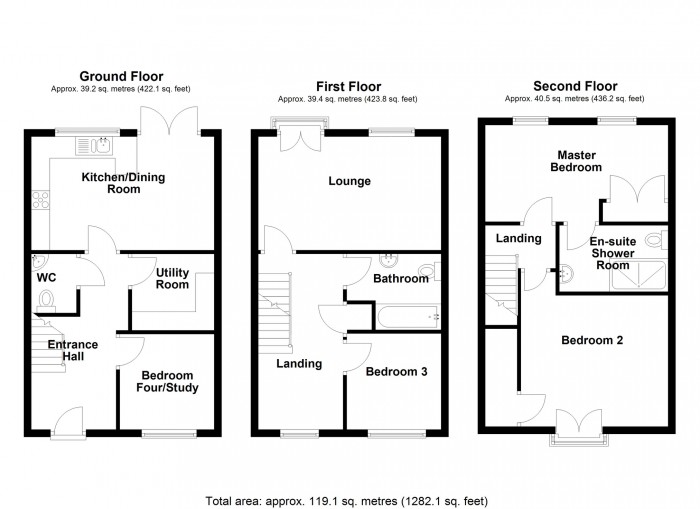 Floorplan for Cyfarthfa Mews, Swansea Road, Clwydyfagwyr, Merthyr Tydfil