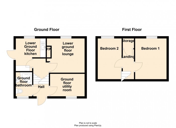 Floorplan for Nantycoed, Troedyrhiw, Merthyr Tydfil, CF48 4HF