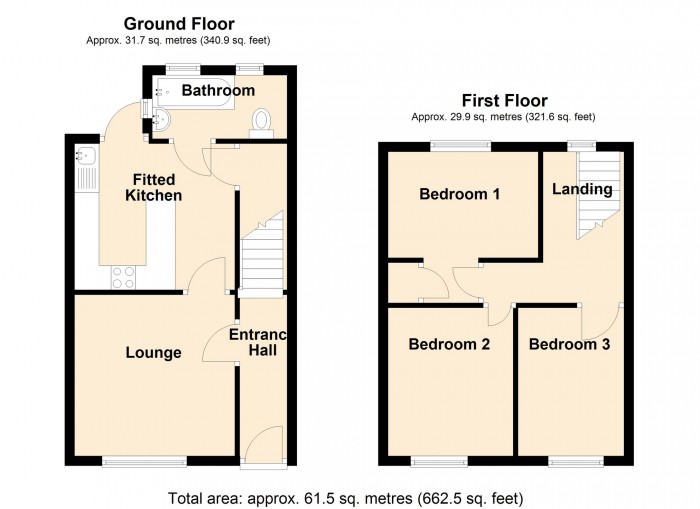 Floorplan for Windsor Place, Merthyr Vale, Merthyr Tydfil