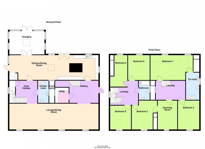 Floorplan for Orchard House, Pentwyn Road, Treharris, CF46 5BT