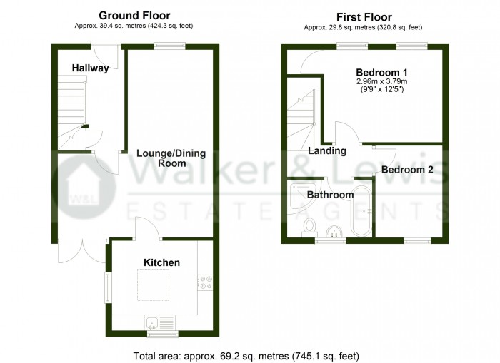 Floorplan for Hodges Street, Penydarren, Merthyr Tydfil, CF47 9NX