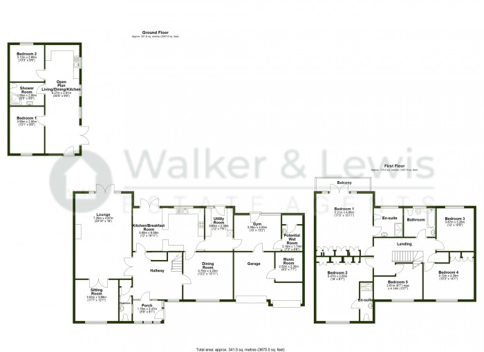 Floorplan for Y-Derwen Woodlands Llantwit Fadre, The Woodlands, Llantwit Fardre, Pontypridd