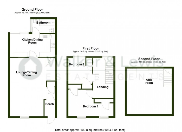 Floorplan for Bristol Terrace, Brithdir, New Tredegar, Caerphilly, NP24 6JG