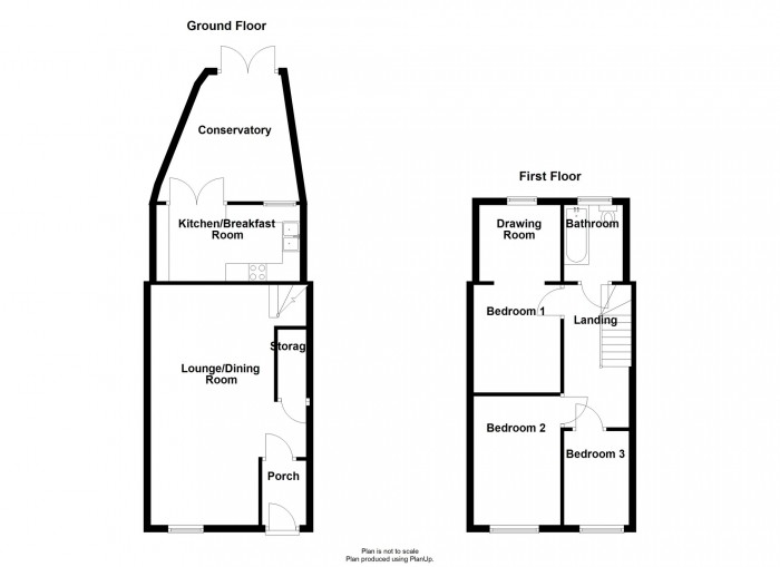 Floorplan for School Road, Troedyrhiw, Merthyr Tydfil, CF48 4JS