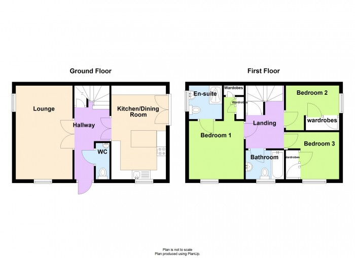 Floorplan for Penderyn Close, Merthyr Tydfil, CF48 1AS