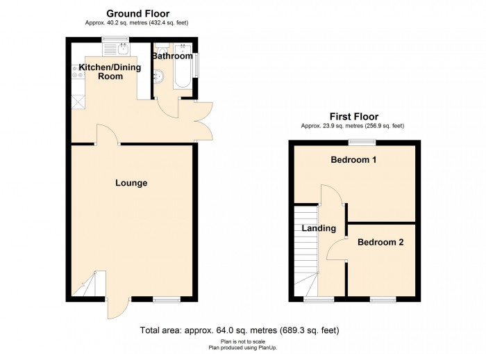 Floorplan for Holford Street, Cefn Coed, Merthyr Tydfil, CF48 2RN