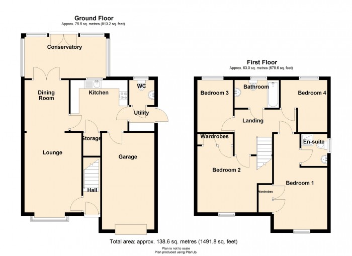 Floorplan for Cae Canol, Hengoed, CF82 7RU