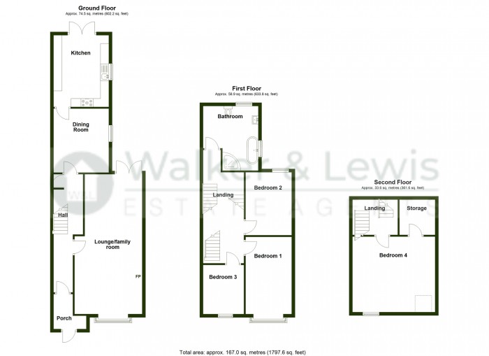 Floorplan for Lancaster Villas, Merthyr Tydfil, CF47 8SN