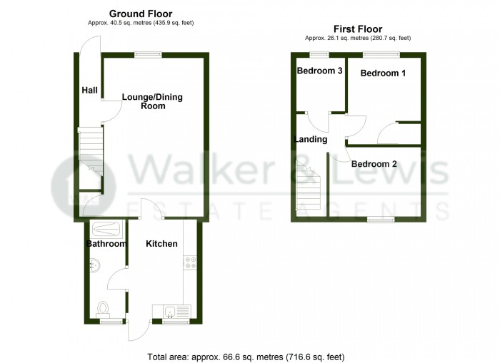 Floorplan for Alberta Street, Merthyr Vale, Merthyr Tydfil, CF48 4SW