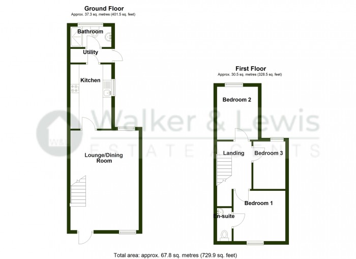 Floorplan for Church Street, Penydarren, Merthyr Tydfil, CF47 9HR