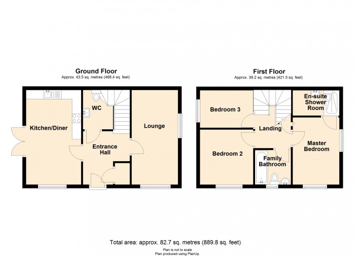 Floorplan for Heron Walk, Merthyr Vale, Merthyr Tydfil, CF48 4TX