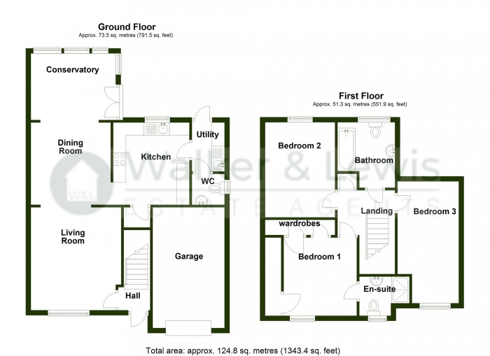 Floorplan for Glynmil Close, Merthyr Tydfil, CF47 0GE