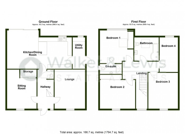 Floorplan for Harrap Park, Merthyr Tydfil, CF47 8SQ