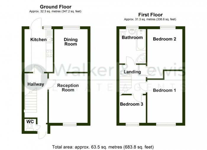 Floorplan for Lupin Close, Merthyr Tydfil, CF47 9DP