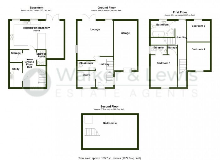 Floorplan for Well Street, Cefn Coed, Merthyr Tydfil, CF48 2LL