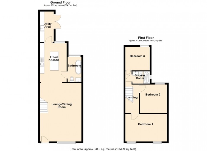 Floorplan for Brynhyfryd Street, Merthyr Tydfil