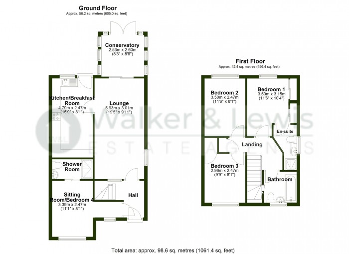 Floorplan for Ty Twyn, Church Village, Pontypridd