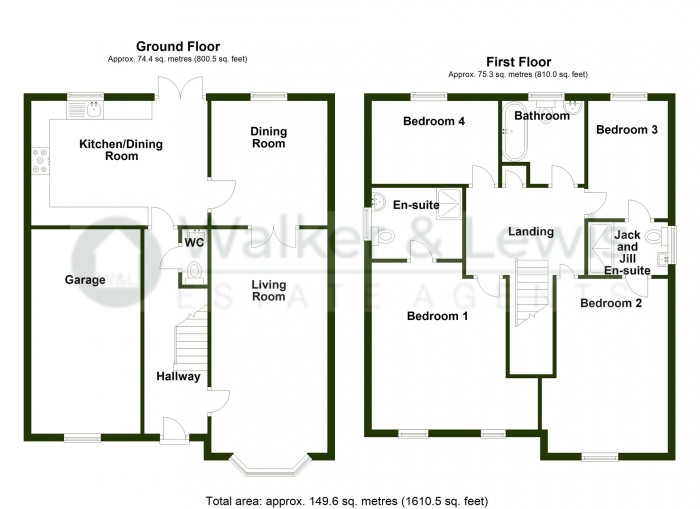 Floorplan for Hawthorn Drive, Merthyr Tydfil, CF47 0LZ