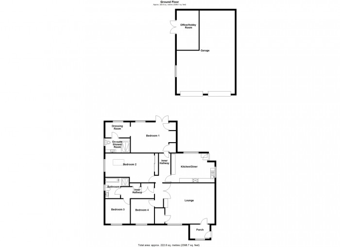 Floorplan for Bethel, Crown Hill, Llantwit Fardre, Pontypridd