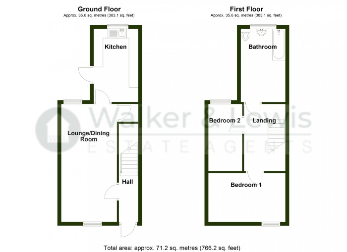 Floorplan for Brecon Road, Merthyr Tydfil, CF47 8NN