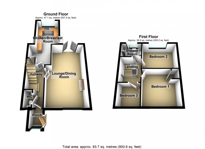 Floorplan for Garden City, Merthyr Tydfil