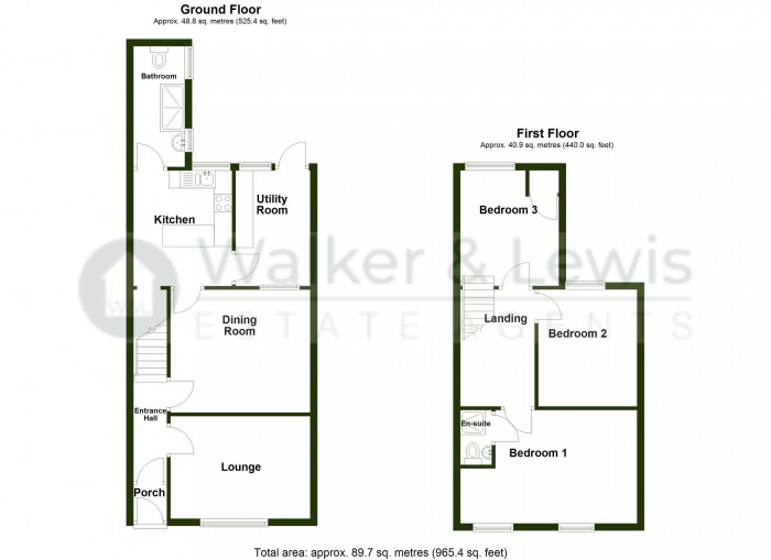 Floorplan for Brynheulog Street, Merthyr Tydfil, CF47 9UY