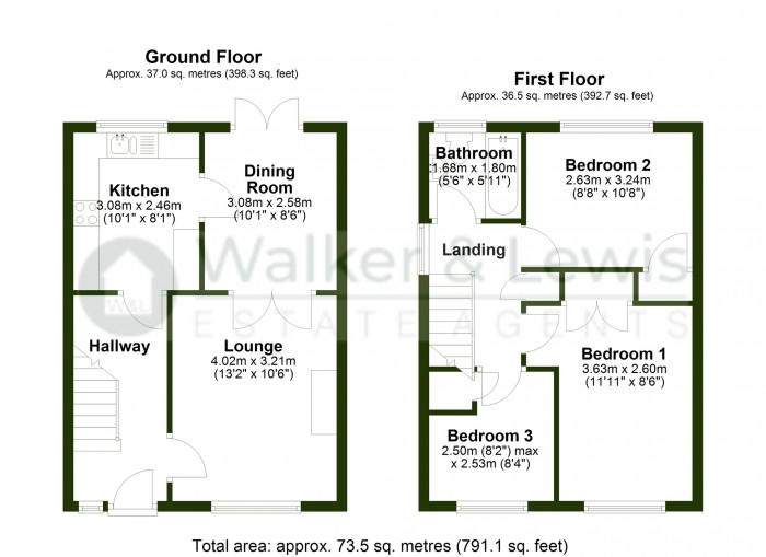 Floorplan for Swn Y Nant, Church Village, Pontypridd