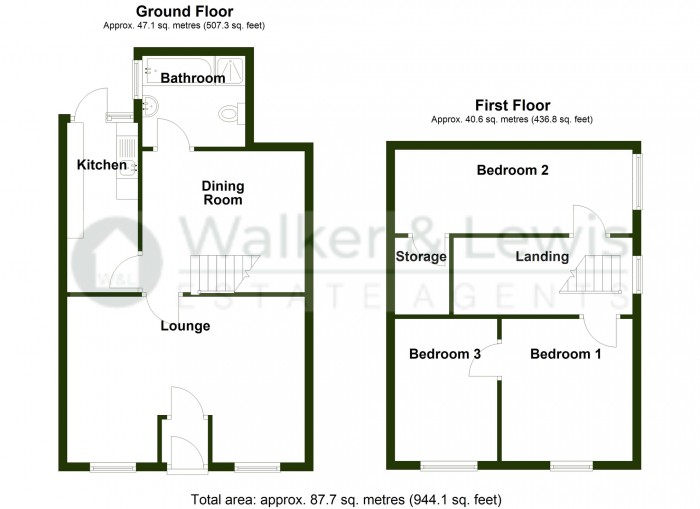 Floorplan for Balaclava Road, Dowlais, Merthyr Tydfil, CF48 3BS
