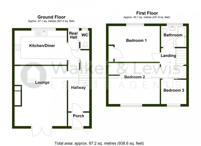 Floorplan for Garden City, Merthyr Tydfil, CF47 9YT