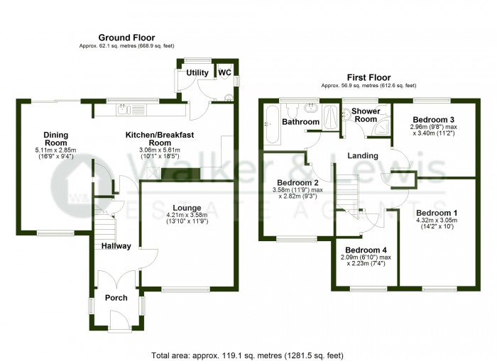 Floorplan for Llanharry Road, Brynsadler, Pontyclun, Mid Glamorgan